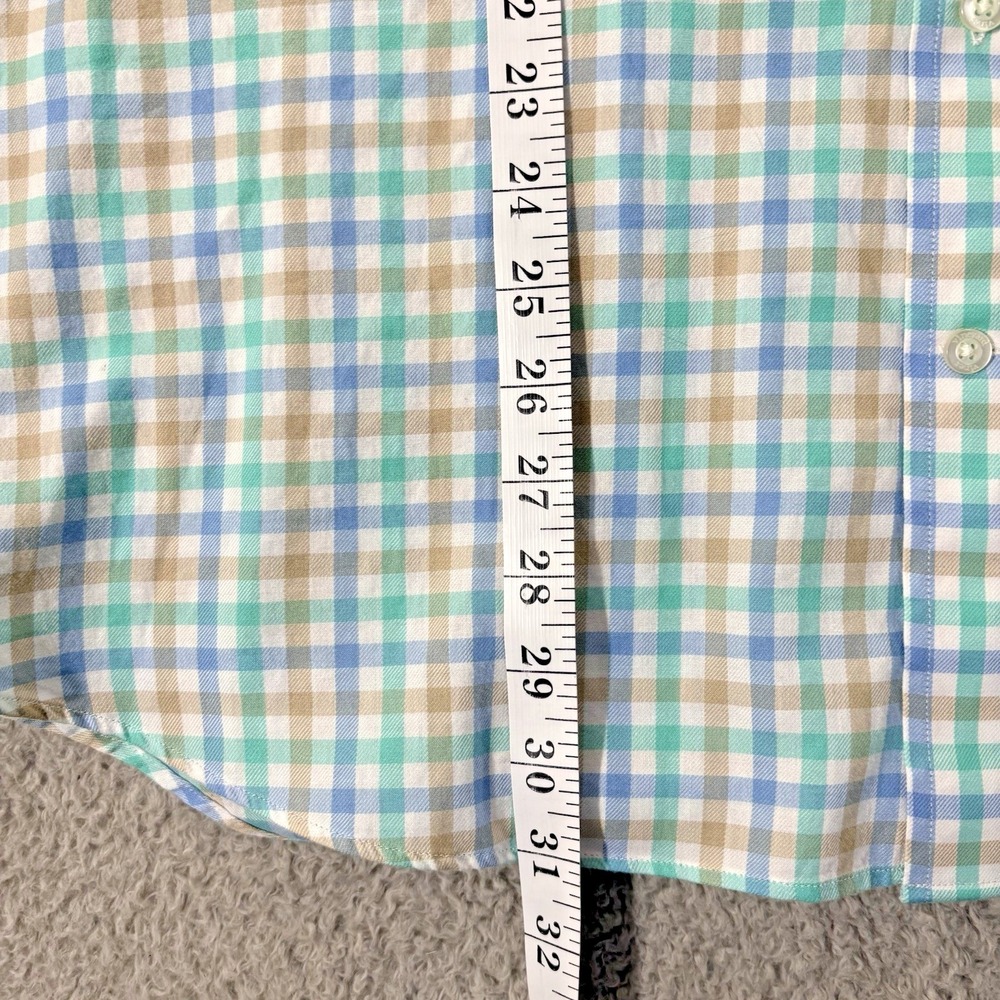 Vineyard Vines Slim Fit Tucker Shirt Mens XL Button Down Green Gingham Preppy - Picture 7 of 12